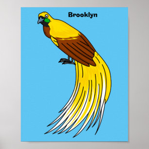 Exemplet Cute Mindre fågeln i paradiset Poster