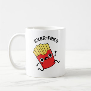 Exer-fries Funny Fries Puns Kaffemugg