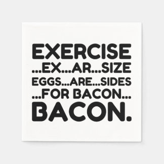 Exercise Bacon Pappersservett