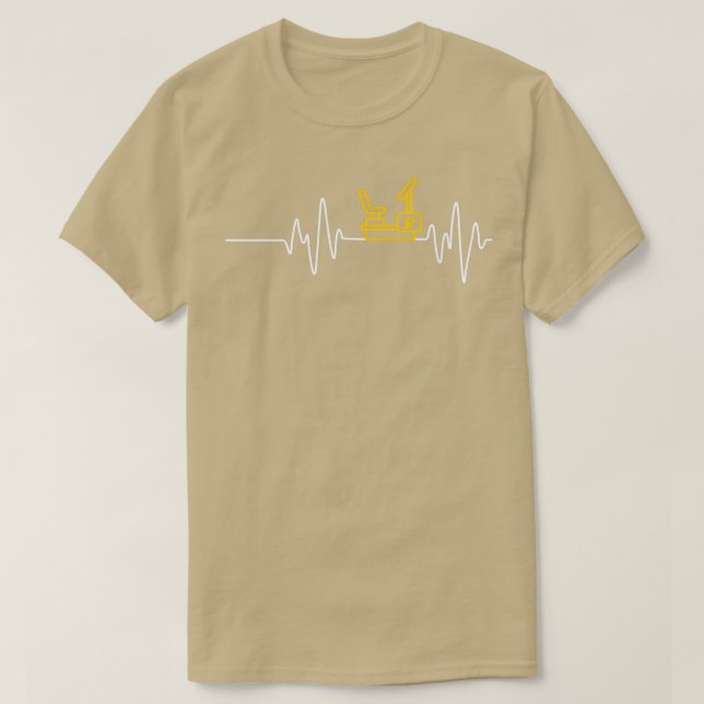 Exercise Bike Gym Weightlift Heartslag 1 T Shirt (Design framsida)