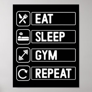 Exercise Bodybuilding Gym Poster