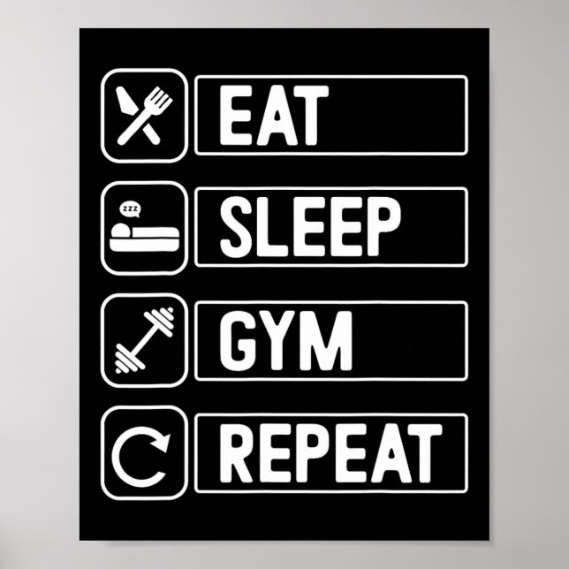 Exercise Bodybuilding Gym Poster (Framsidan)