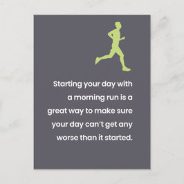 Exercise/Lazy Joke "Just for Roligt" Vykort