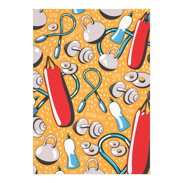 Exercise mönster fototryck (Framsidan)