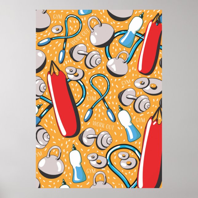 Exercise mönster poster (Framsidan)