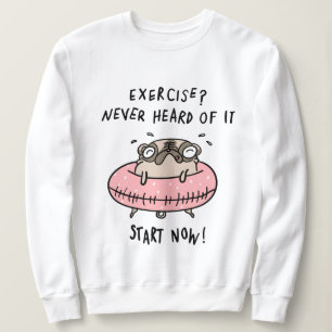 Exercise Pug T Shirt