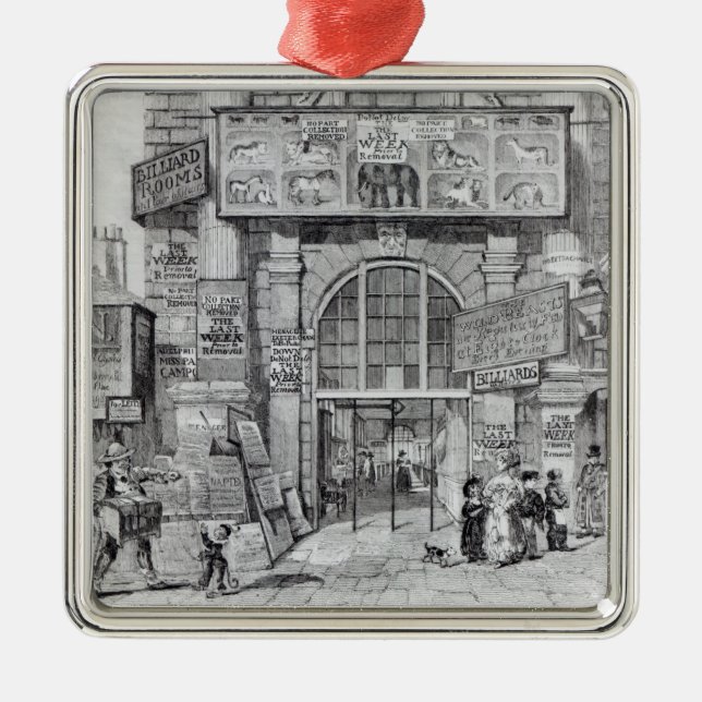 Exeter ändringsvisning hänrycka julgransprydnad metall (Framsidan)