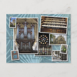 Exeter Cathedral, Förenade kungariket - vykort för