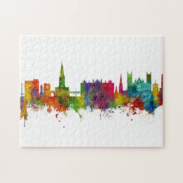 Exeter England Skyline Pussel (Horisontell)