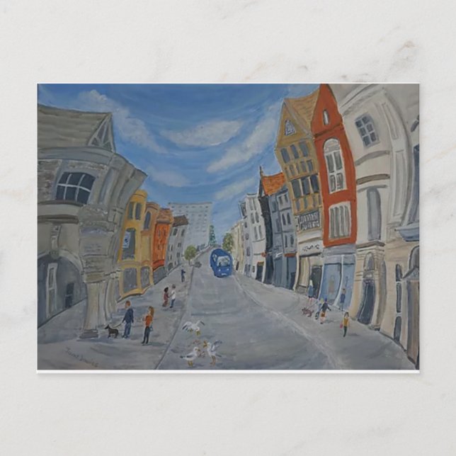 Exeter guildhall, High Street, Exeter Devon Vykort (Framsida)