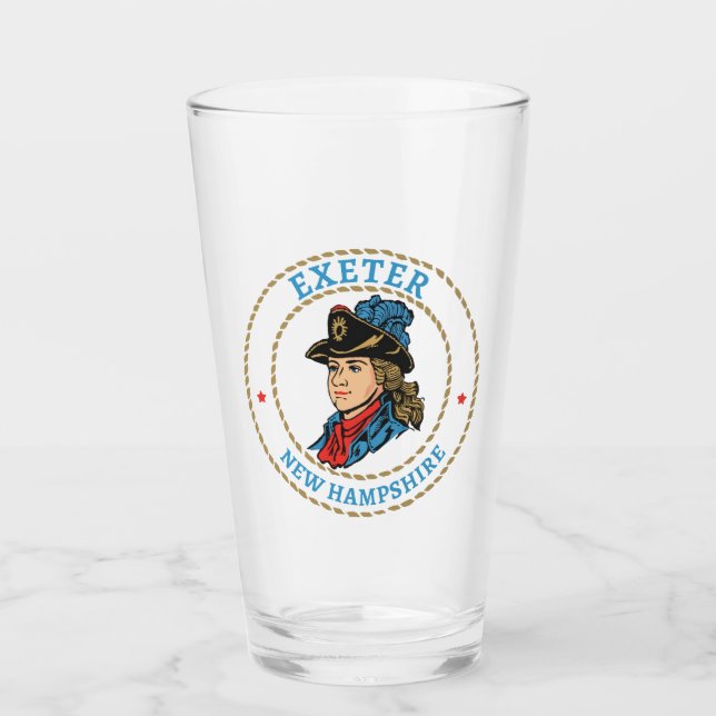 Exeter New Hampshire Colonial Glaskopp (Framsida)