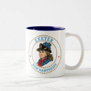 Exeter New Hampshire Colonial Två-Tonad Mugg