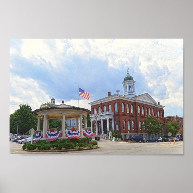 Exeter, New Hampshire, Town Hall Poster (Framsidan)