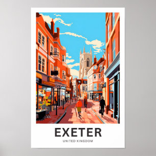 Exeter United Kingdom Travel Print Poster