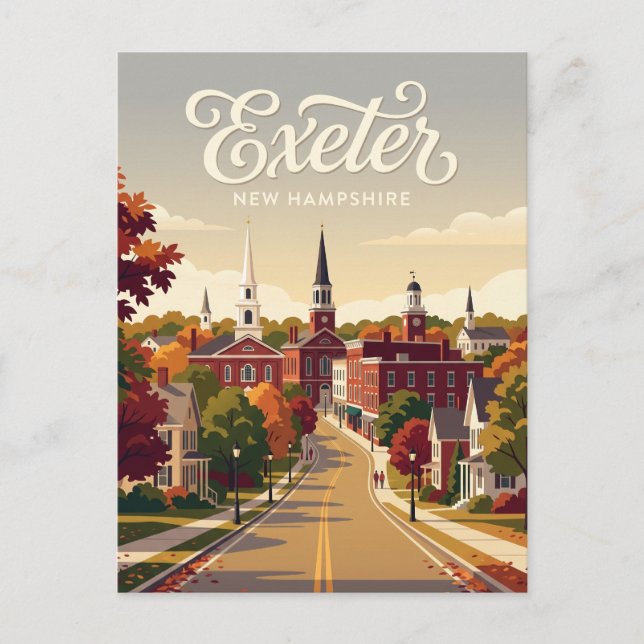Exeter USA Vykort (Framsida)