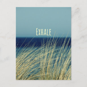 Exhale Calming Ocean Scene Vykort