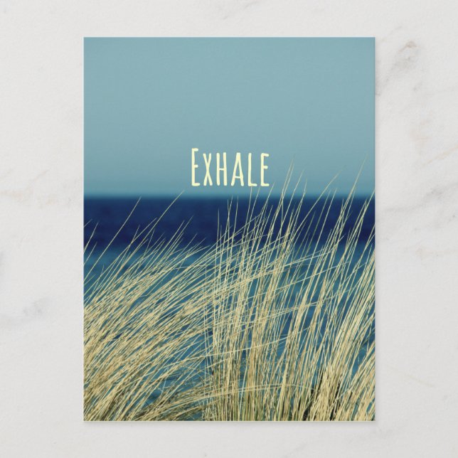 Exhale Calming Ocean Scene Vykort (Framsida)