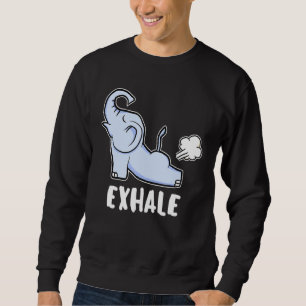 Exhale Yoga Elephant for Elephant Lång Ärmad Tröja