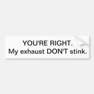 Exhaust stinker inte bildekal