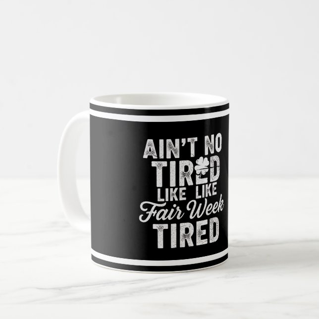 Exhausted But Happy Design  Kaffemugg (Framsida vänster)