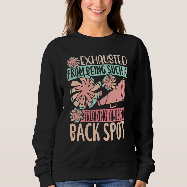 Exhausted From Being Freaking Awesome Back Spot Ch T Shirt (Framsida)