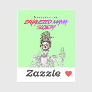 Exhausted Moms Club - Sticker Klistermärken