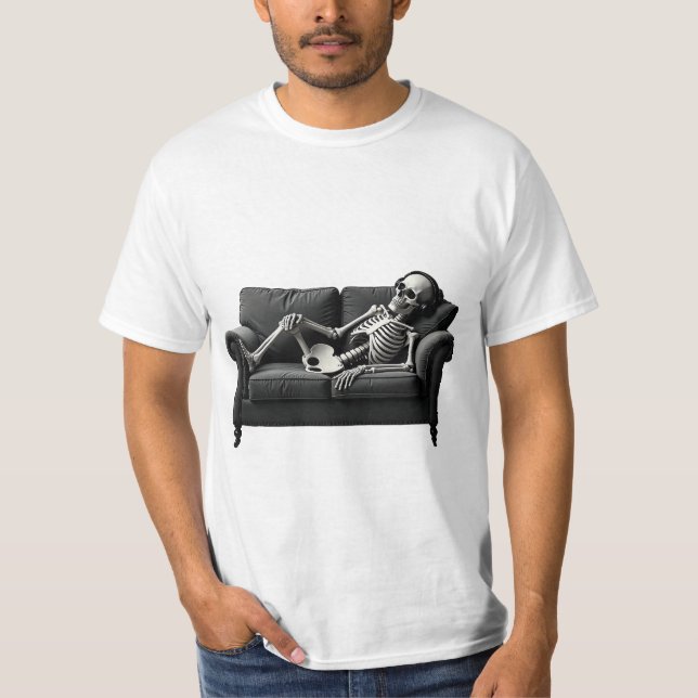 Exhausting Skeleton T-Shirt finns (Framsida)