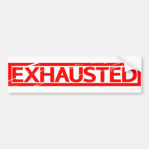 Exhauzed Frimärke Bildekal