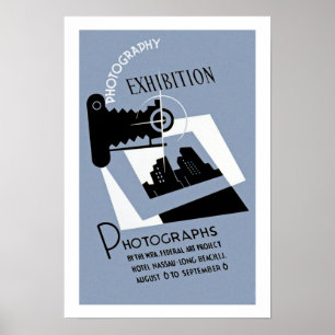 Exhibit för fotografi poster