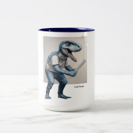 Exhibitasaur Dinosaur Två-Tonad Mugg