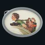 Exhilaration<br><div class="desc">Konstnär: Norman Rockwell | kopplar ihop i rumbleseat av fastar den röra bilen</div>