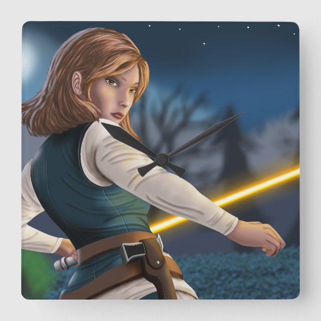 Exile Peacekeeper Cassandra Fyrkantig Klocka (Framsida)