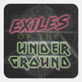 Exiles of the Underground Sticker Lakan of 20 Fyrkantigt Klistermärke
