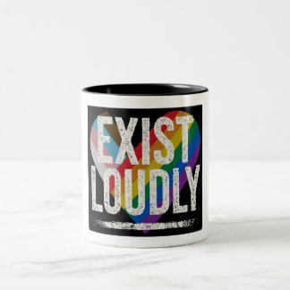 Exist Högljudd Pride Regnbåge Statement Mugg