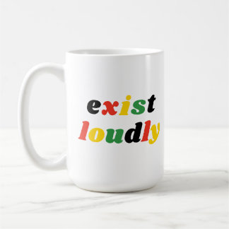 Exist Louely Black History Feminist Empowerment Kaffemugg