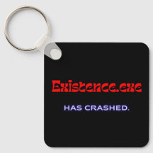 Existence.exe | Existentiell Glitch Metall Nyckelr