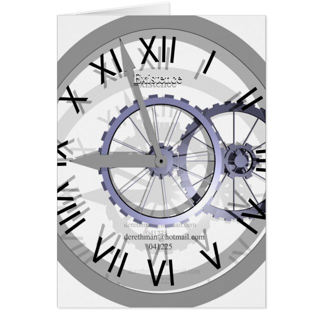 Existens III (kortet) Hälsningskort (Framsidan)