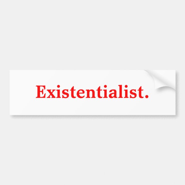 Existentialist. Bildekal (Framsidan)