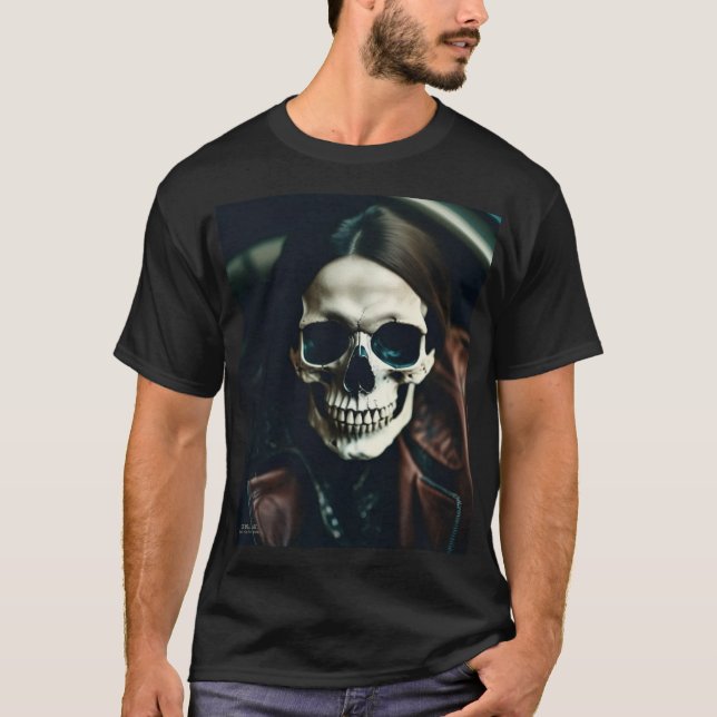 EXISTENTIELL LITE 'Kev' Skull T Shirt (Framsida)