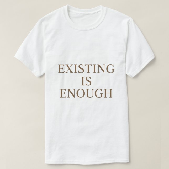 Existentiell Meme Minimal Design T Shirt (Design framsida)
