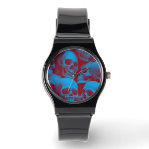 EXISTENTIELLA Döskallar FÖR LITE 1b Silikonband Un Armbandsur