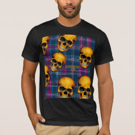 EXISTENTIELLA LITE- Döskallar på Tartan 1a T Shirt