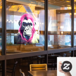 EXISTENTIELLT LITE Ape Transparent fönsterring