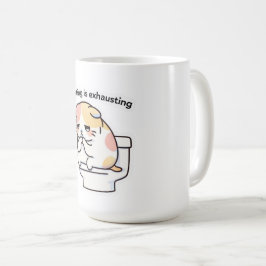 Existing Is Exhausting Funny Coffee Mug Kaffemugg