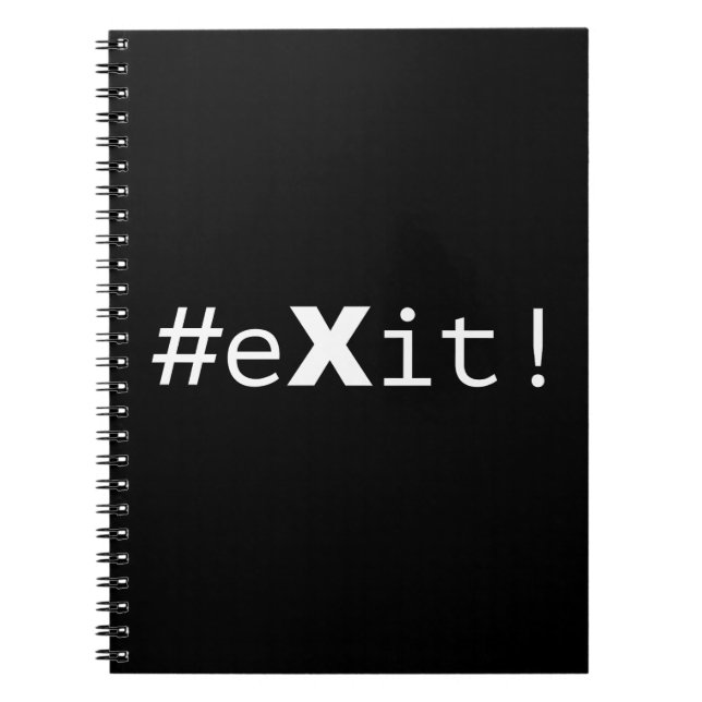 #eXit! Anteckningsbok (Framsidan)