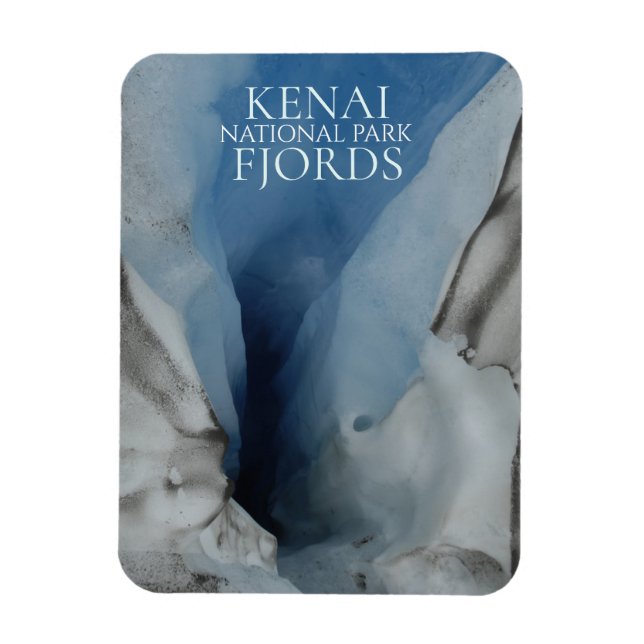 Exit Glacier Moulin, Kenai Fjords nationalpark Magnet (Vertikal)