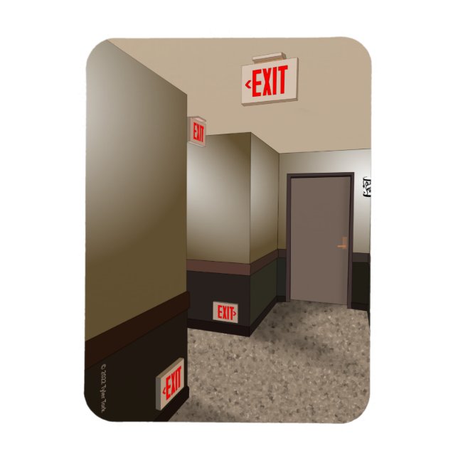 "Exit"-magnet Magnet (Vertikal)