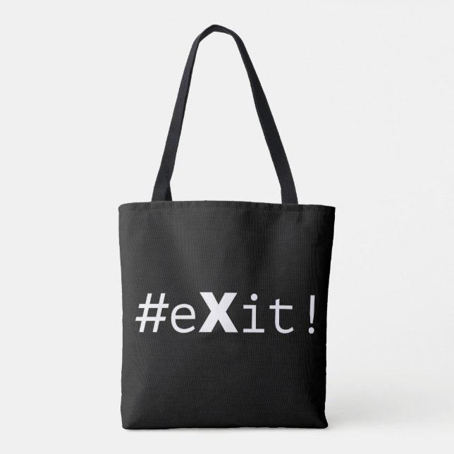 #eXit! Tygkasse (Baksida)