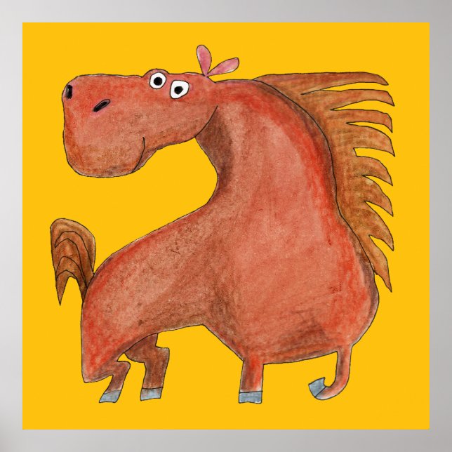 Exited Horse Poster (Framsidan)