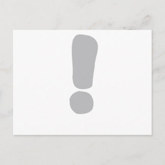 Exklamationsmärke! Vykort